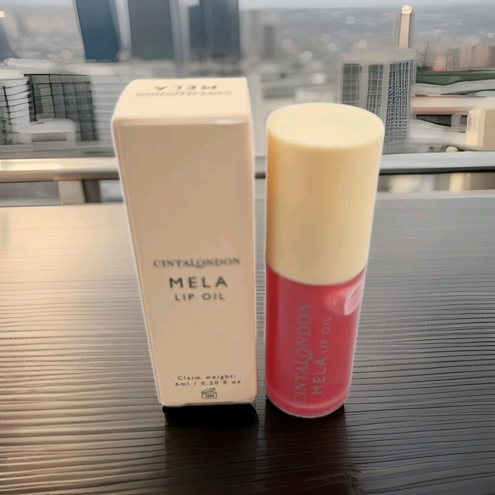 Cinta London LIP OIL * Mela * NIB * Sheer Cherry‎ Red GLOSS * $25 MSRP * NIB *